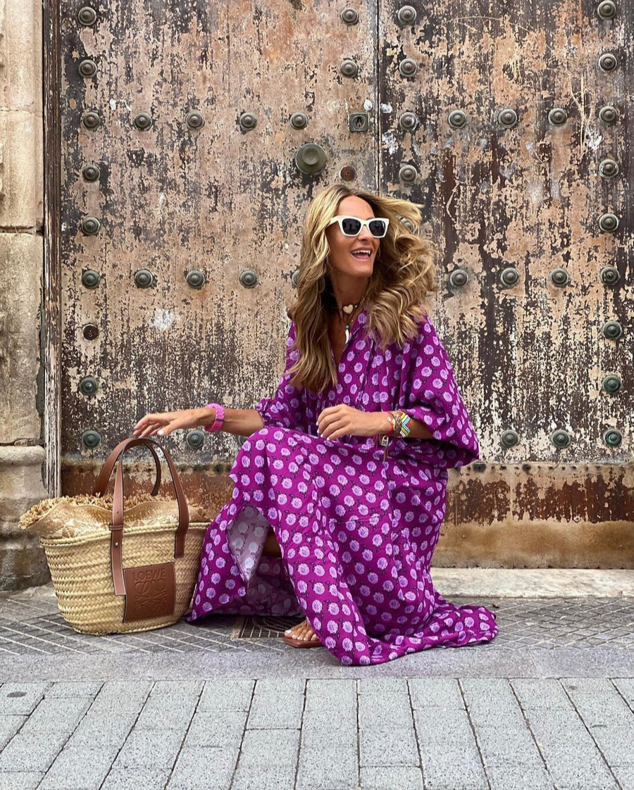 Elin | Bohemian Cotton Maxi Dress
