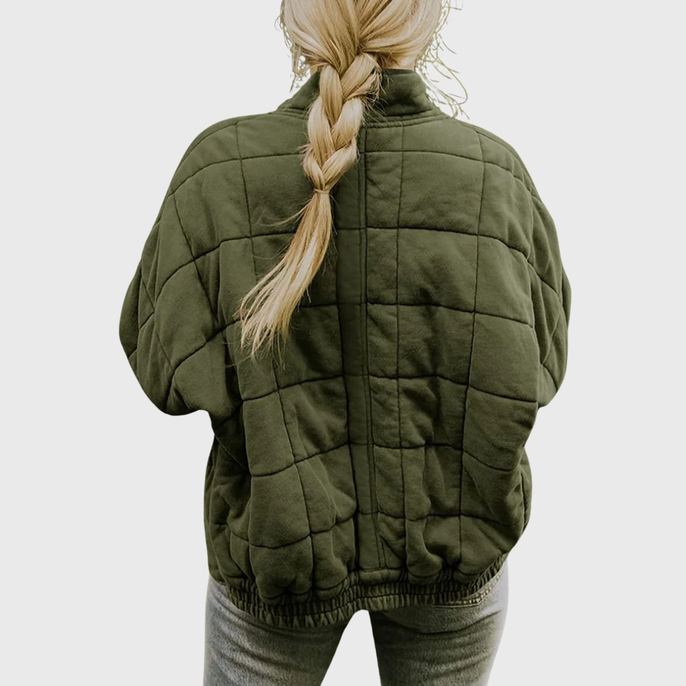 Amy | Elegantiška oversized striukė su dygsniuotais detalėmis