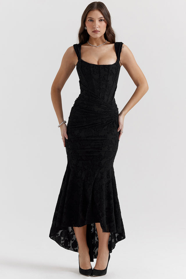 Elegantiška rožinė suknelė su liemeniu