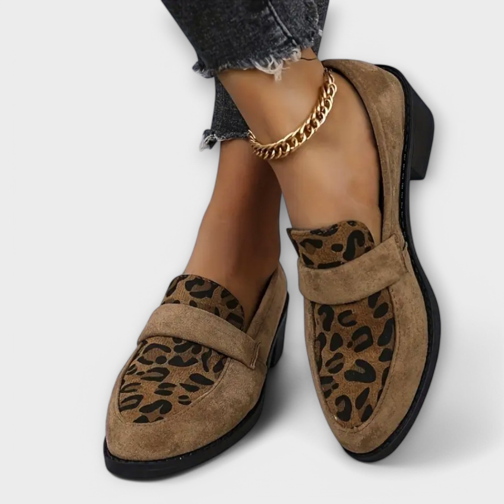 "Carla | Elegantiški Batai su Leopardo Raštu"