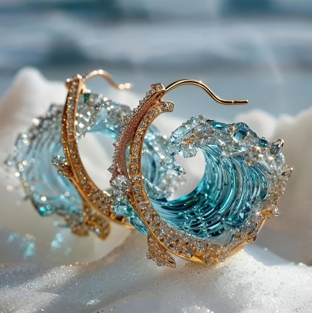 "Okeano Priesaikos Auskarai" can be rewritten as "Okeano Elegantiški Auskarai" (Okeano Elegant Earrings). If you want a different style or focus, please let me know!
