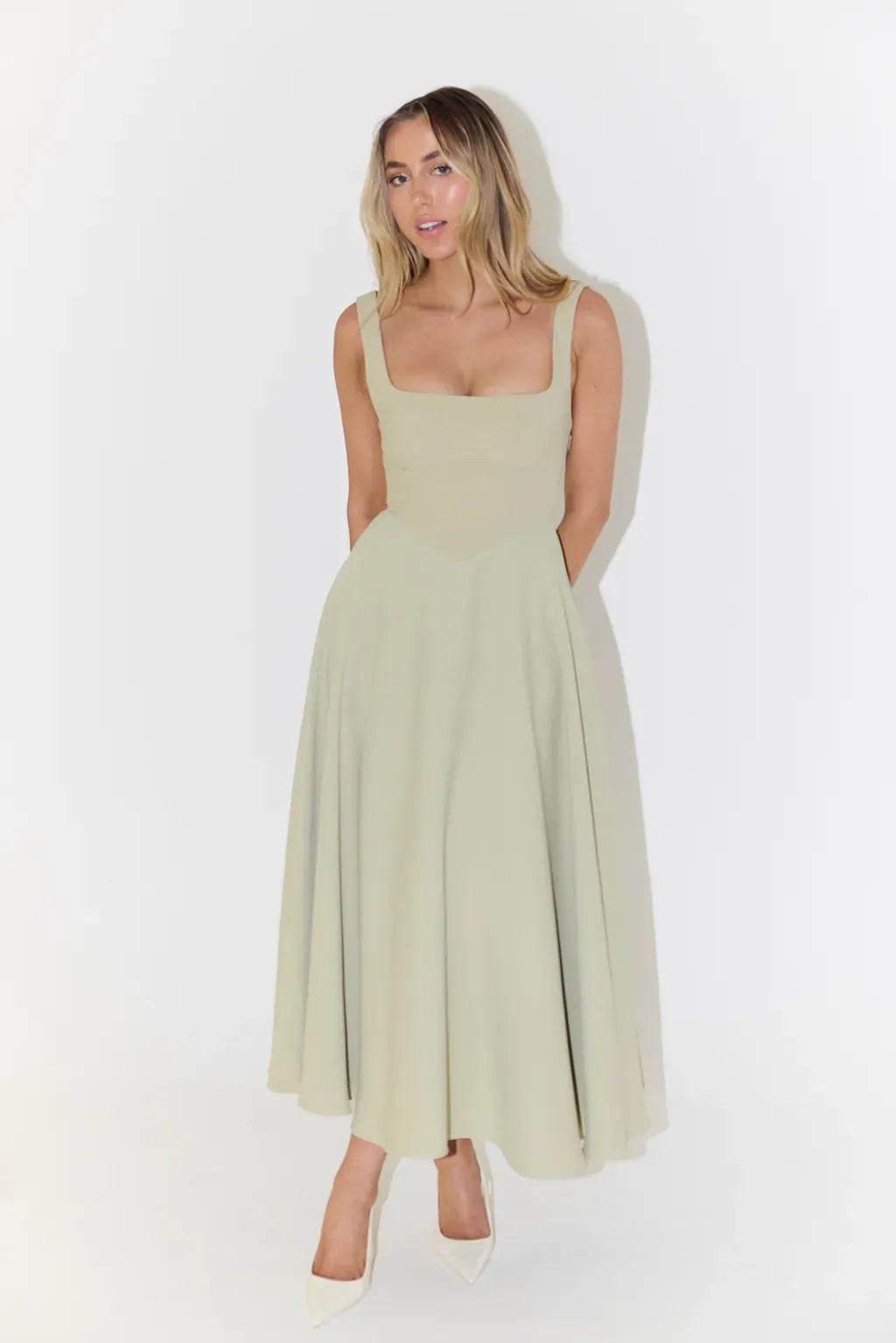 Garance | Elegant Sky Dress