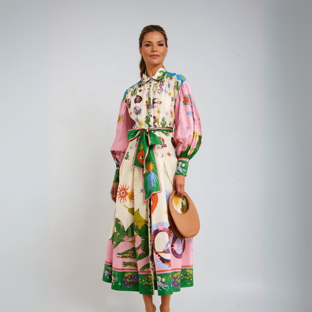 Dorthe™ | Elegantiška Italų Ilga Suknelė