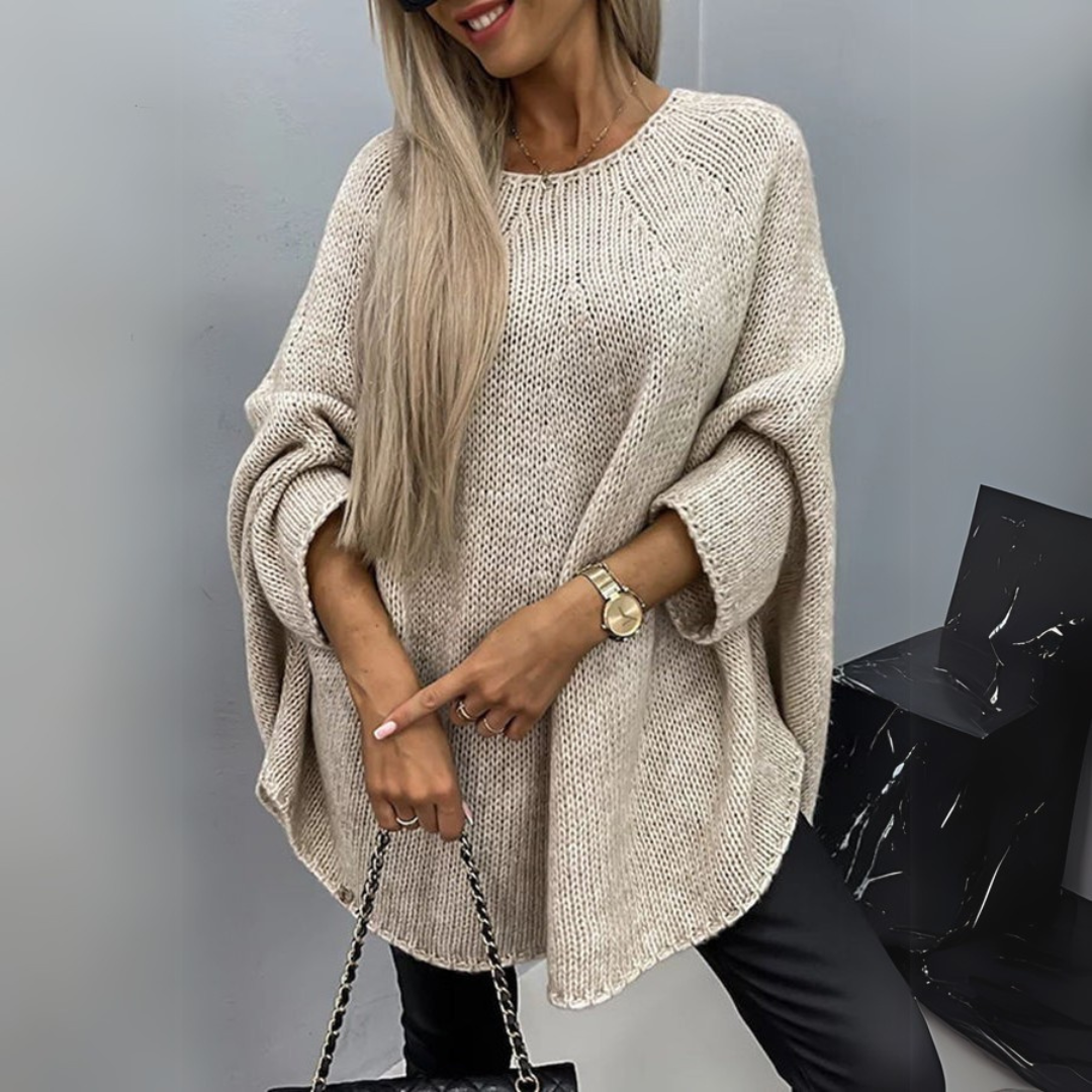 Claire | Elegantiškas Megztinis su Kabeliniu Raštu