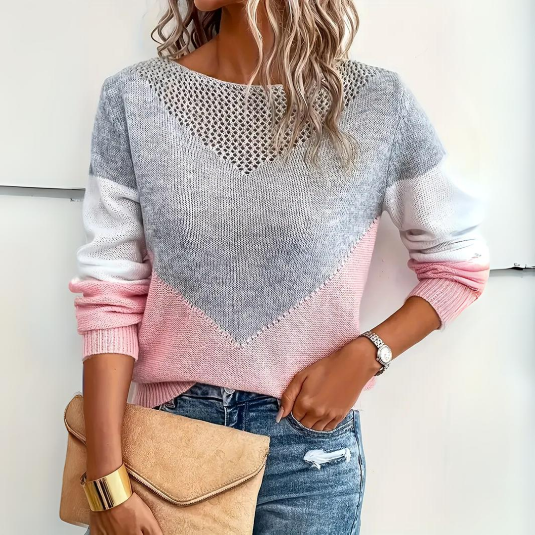 Rosa | Universalus Patogus Megztinis" could be rephrased as "Rosa | Universal Comfort Sweater.
