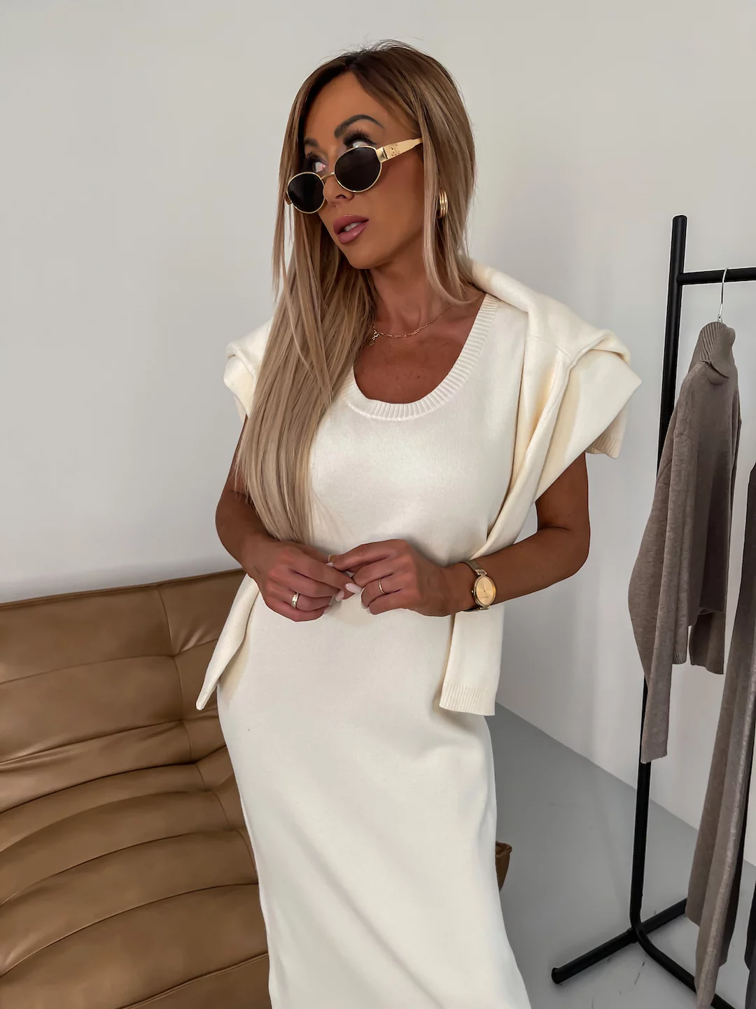 Nicole - Stilingas Megztinio Komplektas