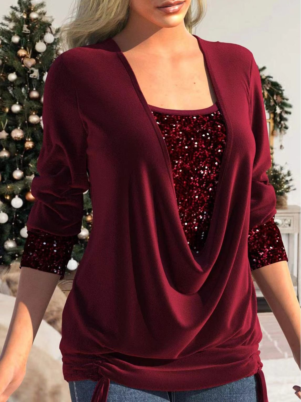 Melanie | Shimmering Glam Top