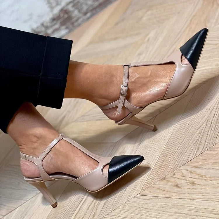 Evrardine | Dviejų spalvų elegantiški aukštakulniai