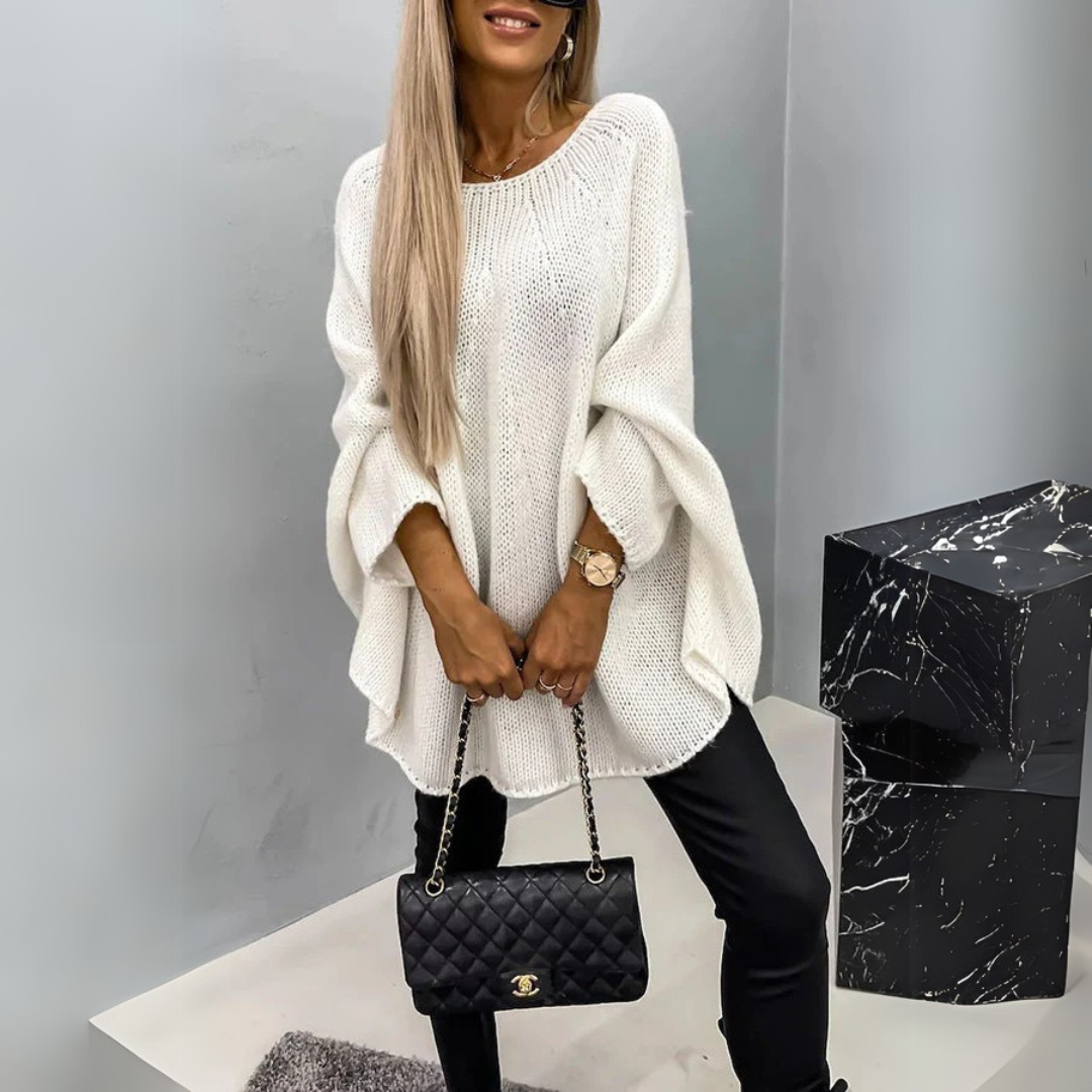 Claire | Elegantiškas Megztinis su Kabeliniu Raštu