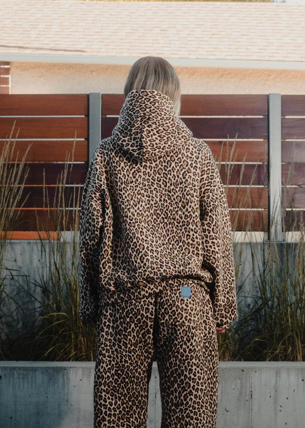 Noémie - Moteriška Leopardinė Striukė su Kapuce