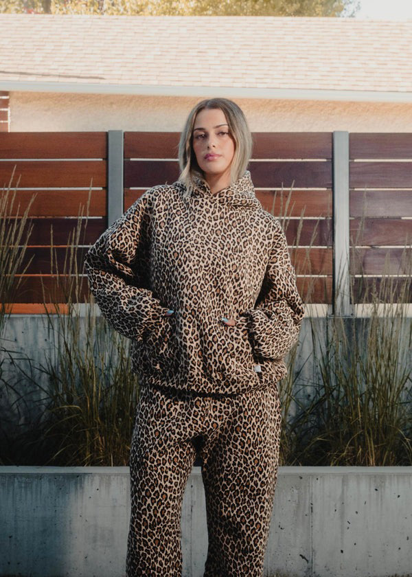 Noémie - Moteriška Leopardinė Striukė su Kapuce