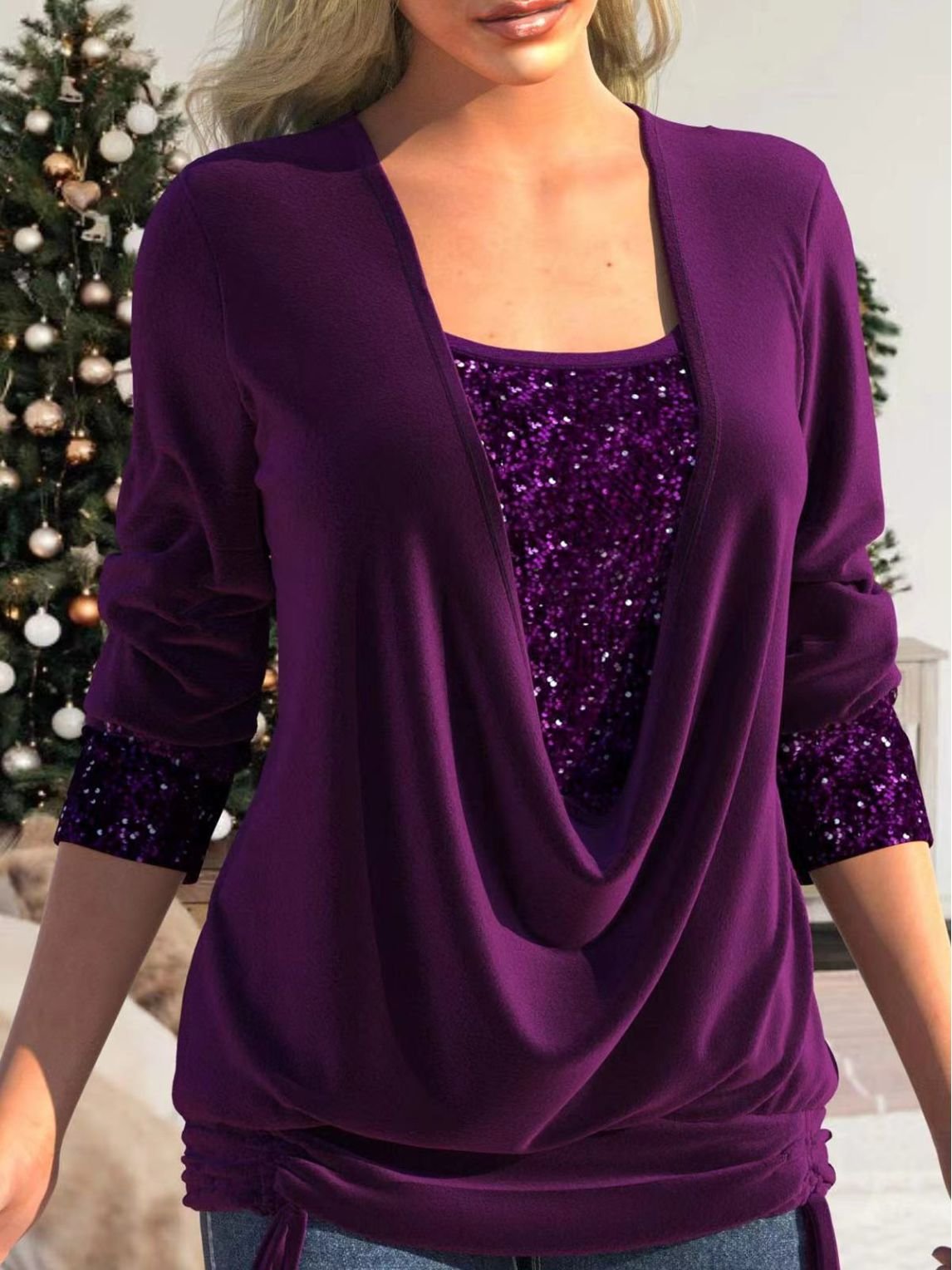 Melanie | Shimmering Glam Top