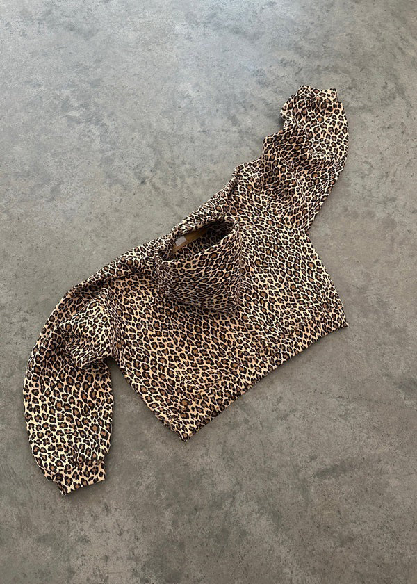 Noémie - Moteriška Leopardinė Striukė su Kapuce