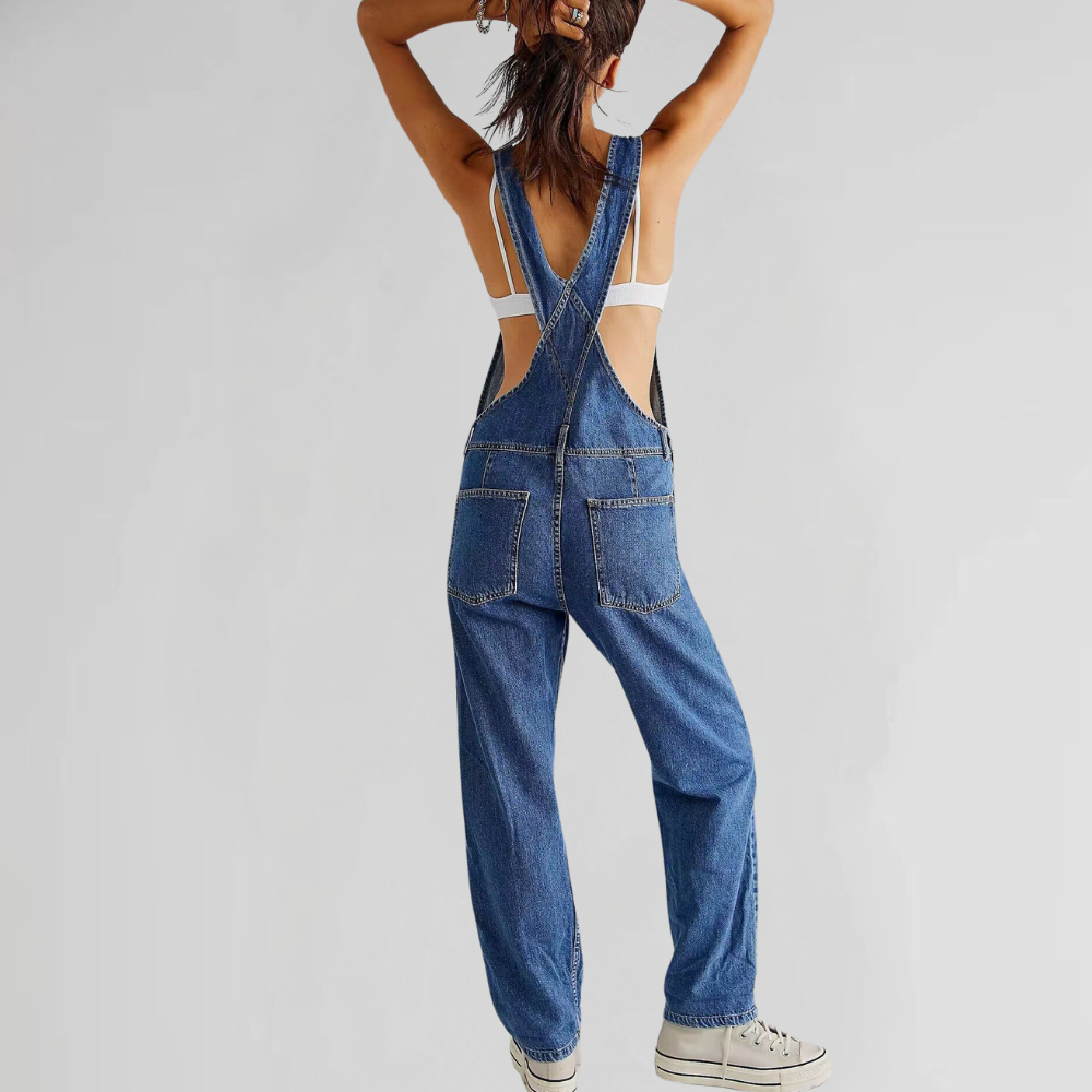 Jacqui - City Chic Denim Jumpsuit