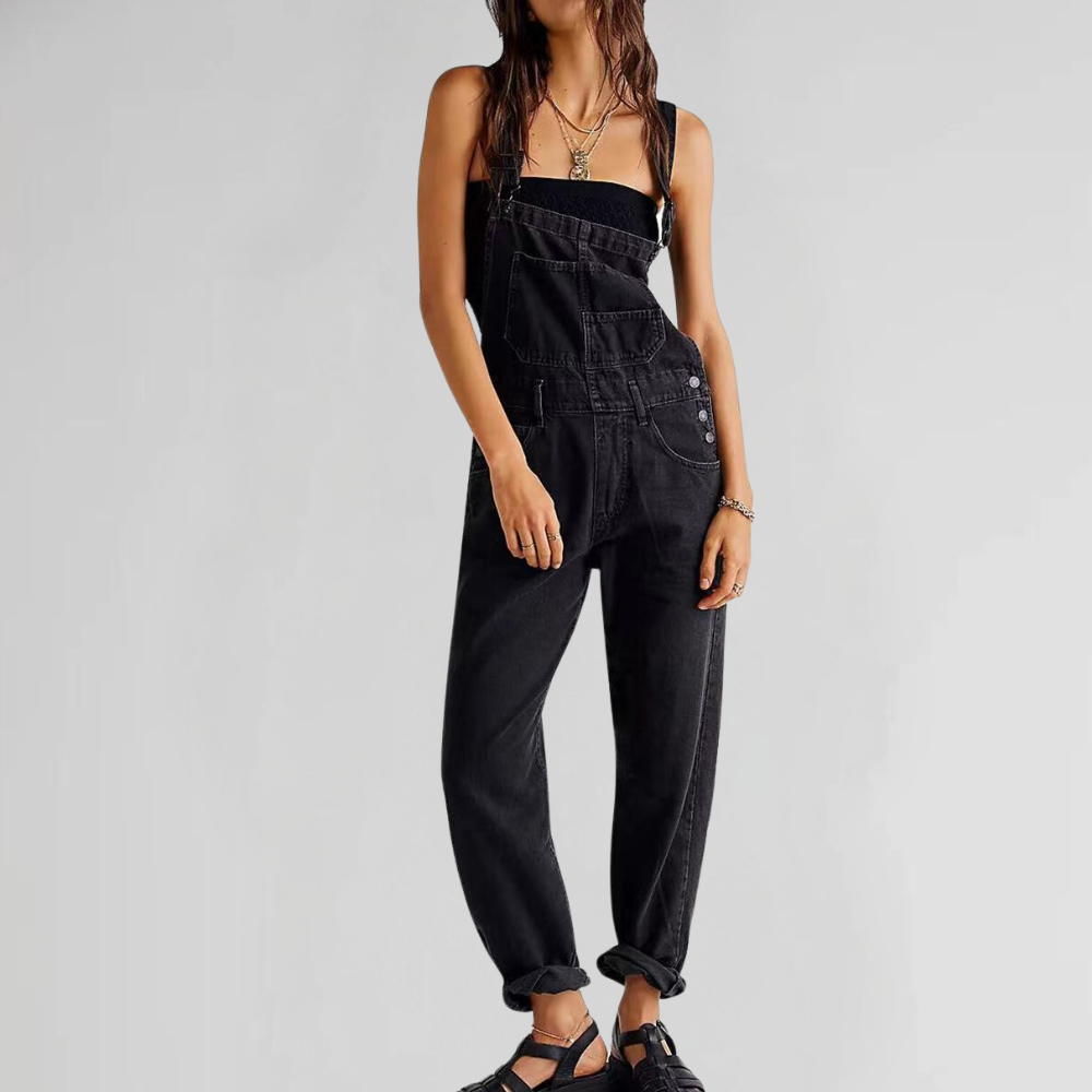 Jacqui - City Chic Denim Jumpsuit