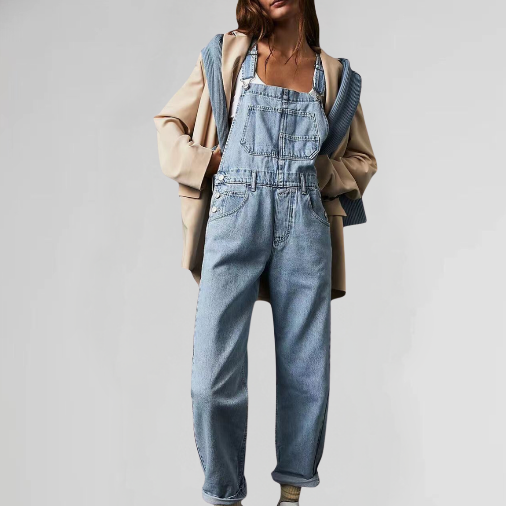 Jacqui - City Chic Denim Jumpsuit