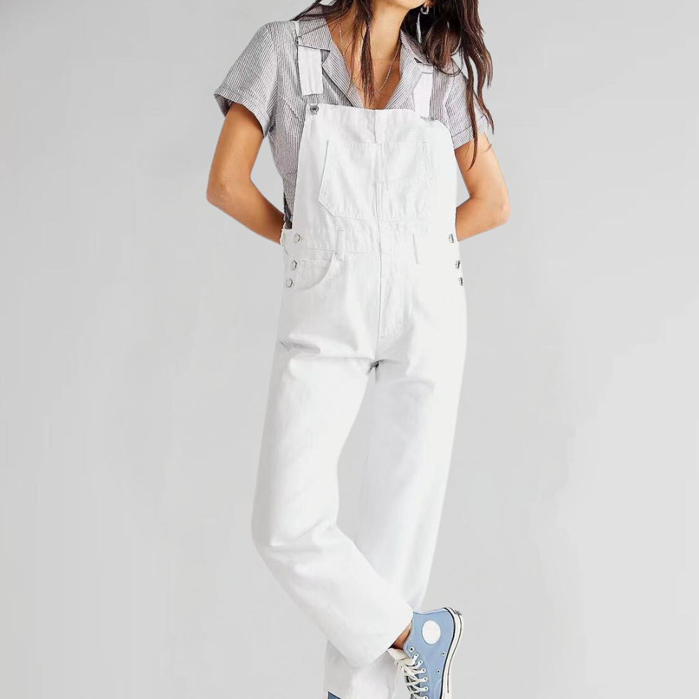 Jacqui - City Chic Denim Jumpsuit