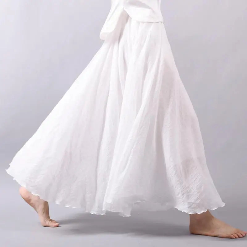 Ines | Žaismingai elegantiškas vasaros maxi sijonas