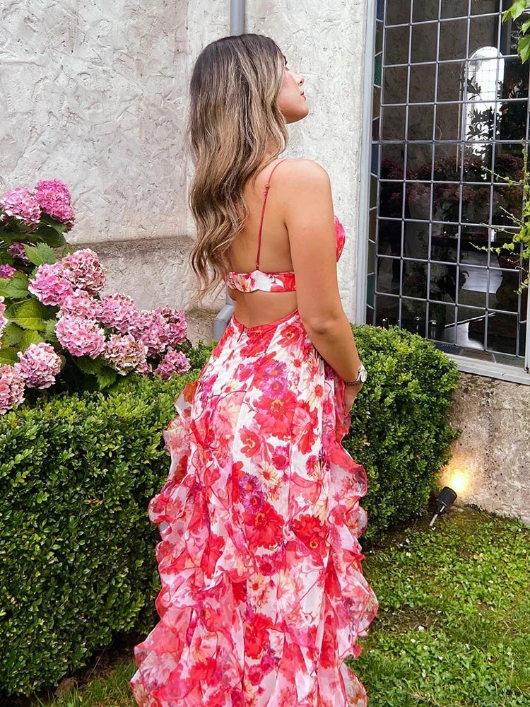 Noelia – Gėlėmis Apipinta Suknelė