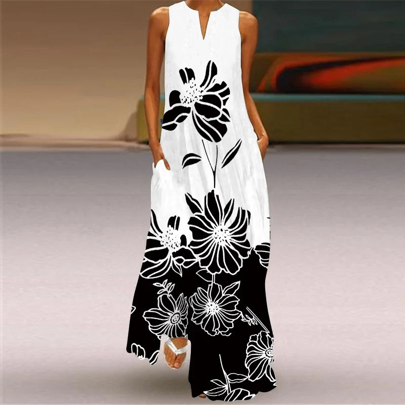 Aurelia | Papillon A-Line Dress with Floral Design