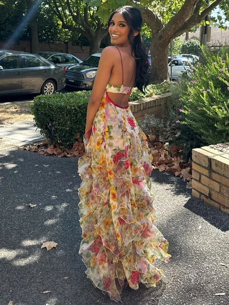 Noelia – Gėlėmis Apipinta Suknelė