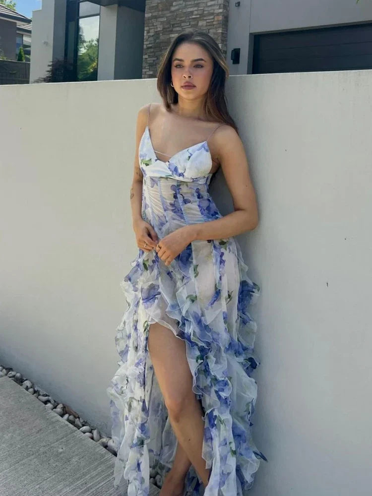 Noelia – Gėlėmis Apipinta Suknelė