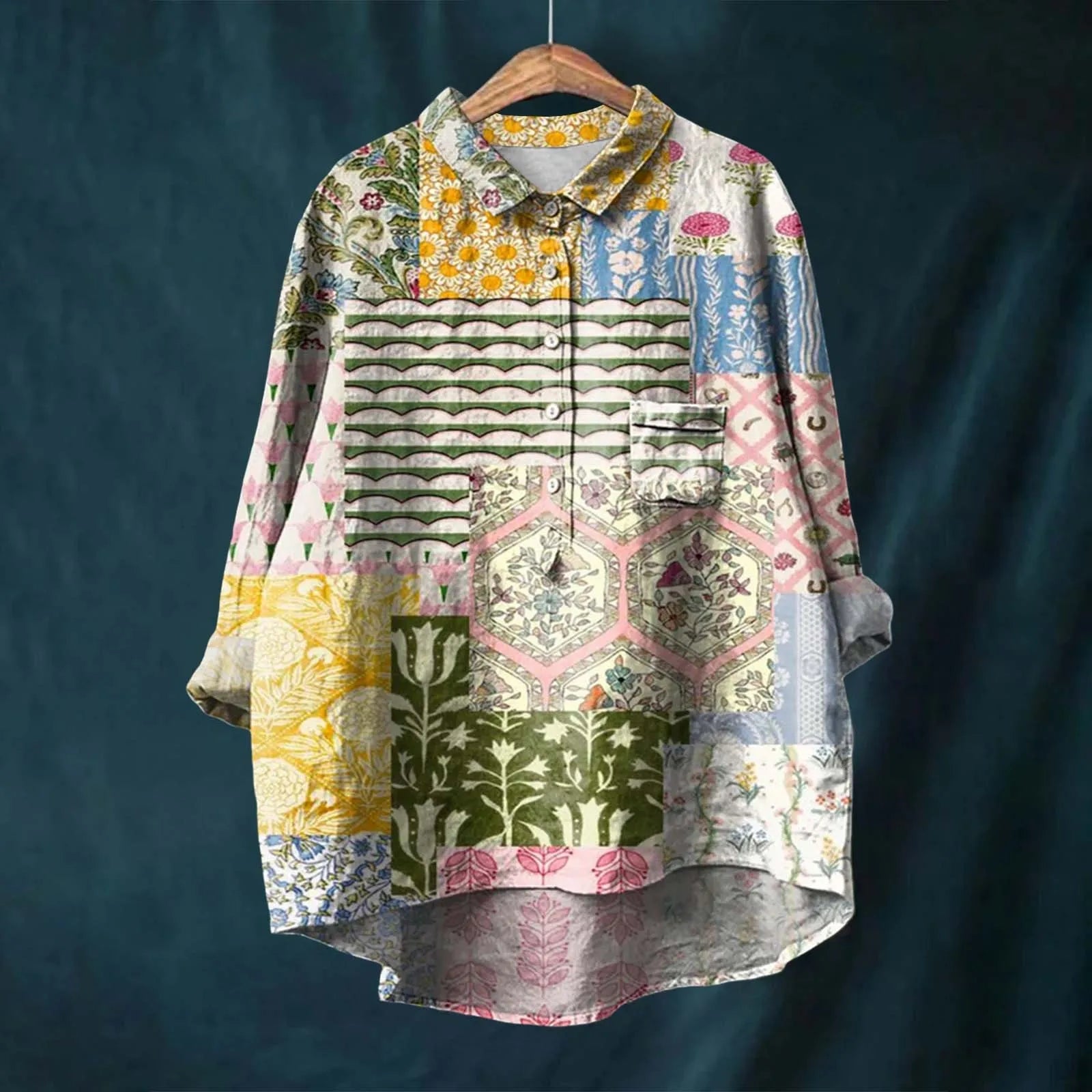 Flower Print | Handmade Women's Blouse