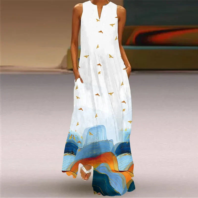 Aurelia | Papillon A-Line Dress with Floral Design