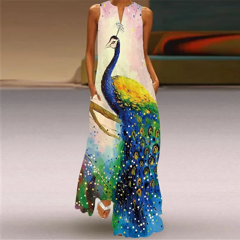 Aurelia | Papillon A-Line Dress with Floral Design