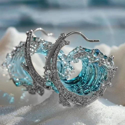 "Okeano Priesaikos Auskarai" can be rewritten as "Okeano Elegantiški Auskarai" (Okeano Elegant Earrings). If you want a different style or focus, please let me know!