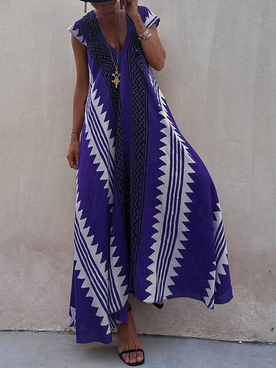 Boho™ | V-Neck Dress with Sleeves