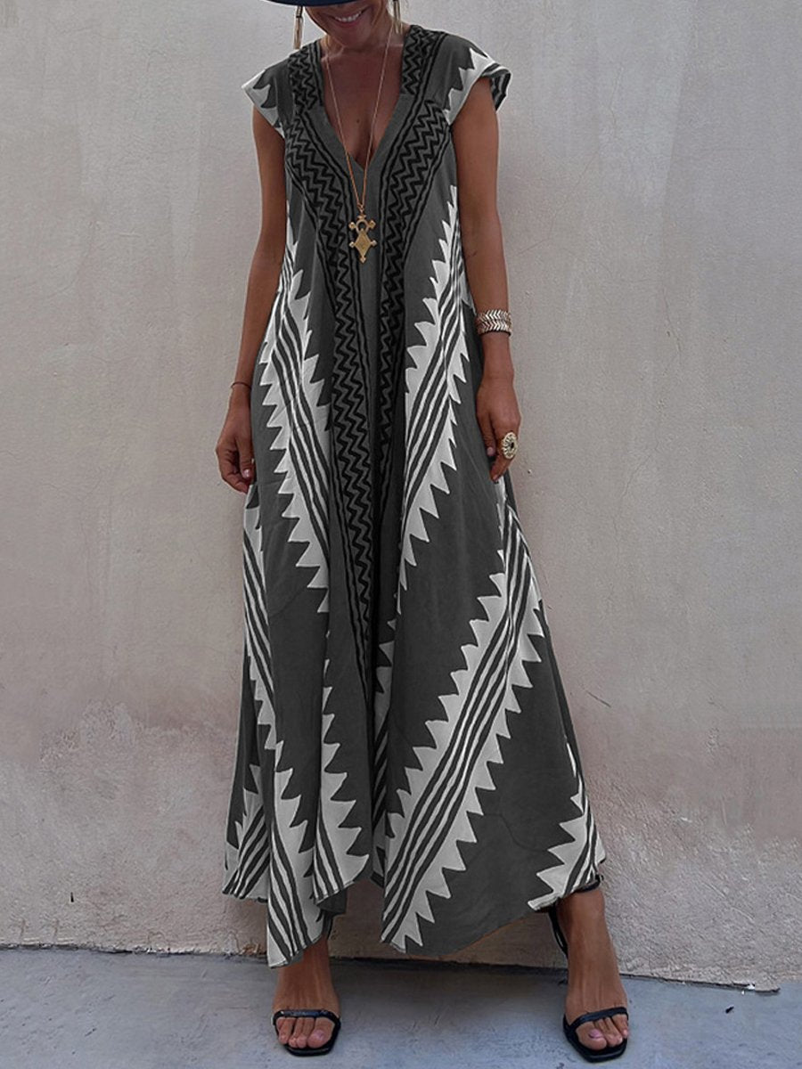 Boho™ | V-Neck Dress with Sleeves