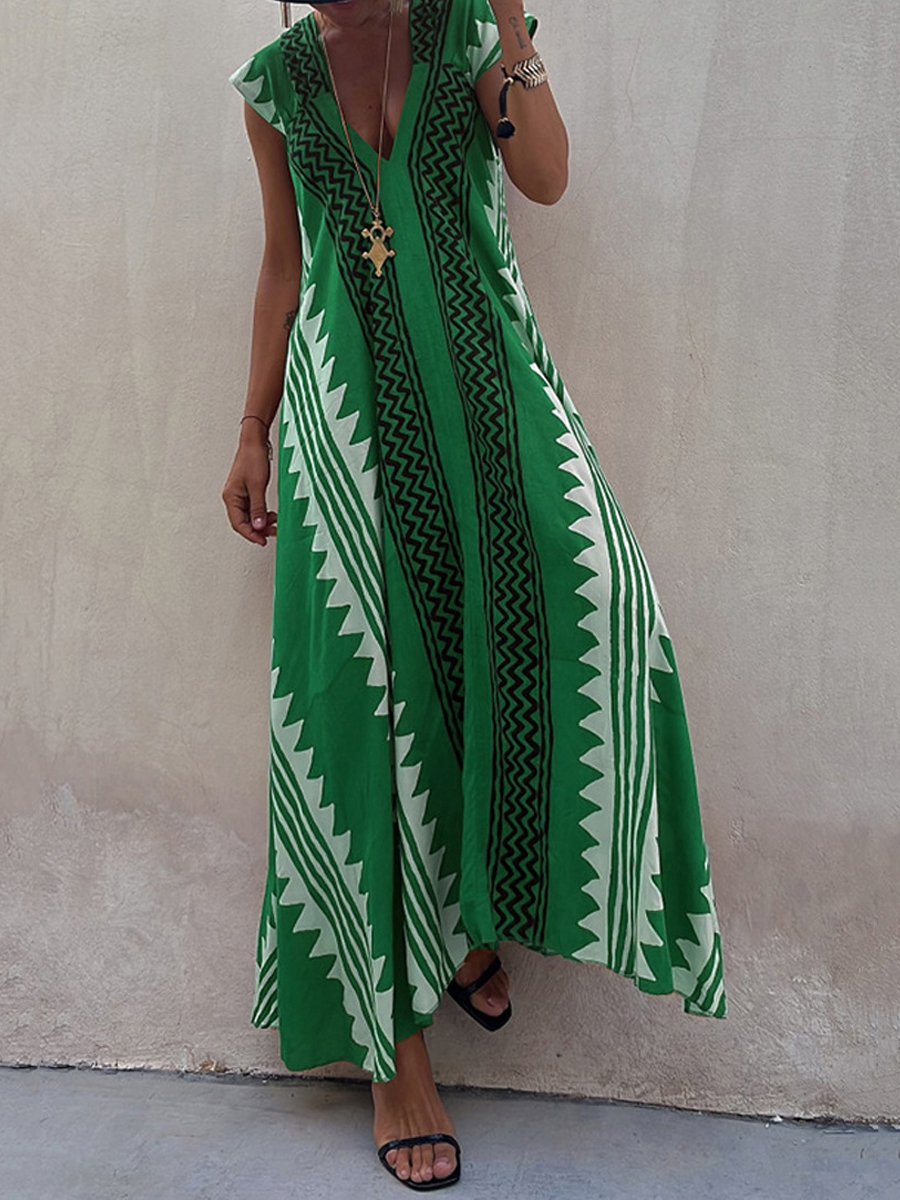 Boho™ | V-Neck Dress with Sleeves