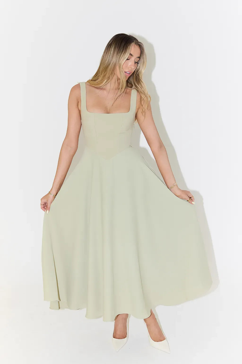 Garance | Elegant Sky Dress